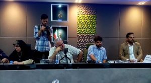 تصاویر نشست خبری نخستین همایش بین‌المللی شعر خدمت تا شهادت در حوزه هنری