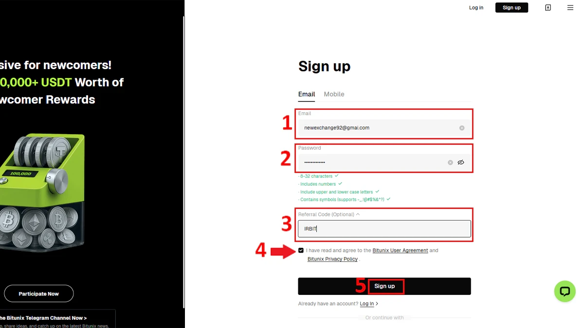 آموزش سایت صرافی بیت یونیکس + نحوه واریز ارز به بیت یونیکس Bitunix