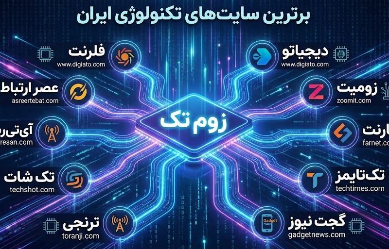 10 نمونه برترین وب سایت های تکنولوژی و خبری ایران