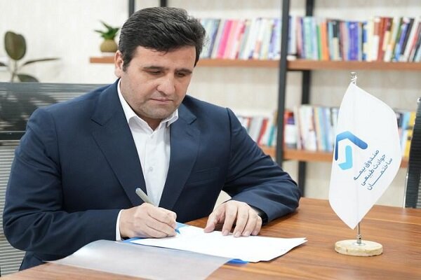 برپایی موکب خدمترسانی صندوق بیمه حوادث طبیعی در مسیر مراسم تشییع