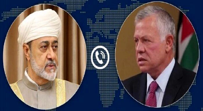درخواست مشترک پادشاه اردن و سلطان عمان برای رسیدگی به اوضاع منطقه