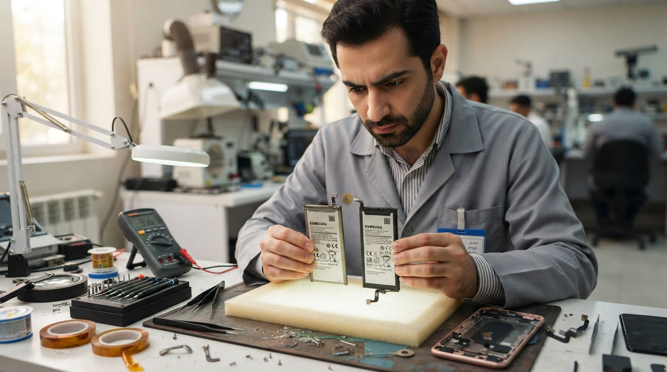 تشخیص باتری اصل از تقلبی گوشی موبایل تشخیص باتری اصل از تقلبی گوشی موبایل